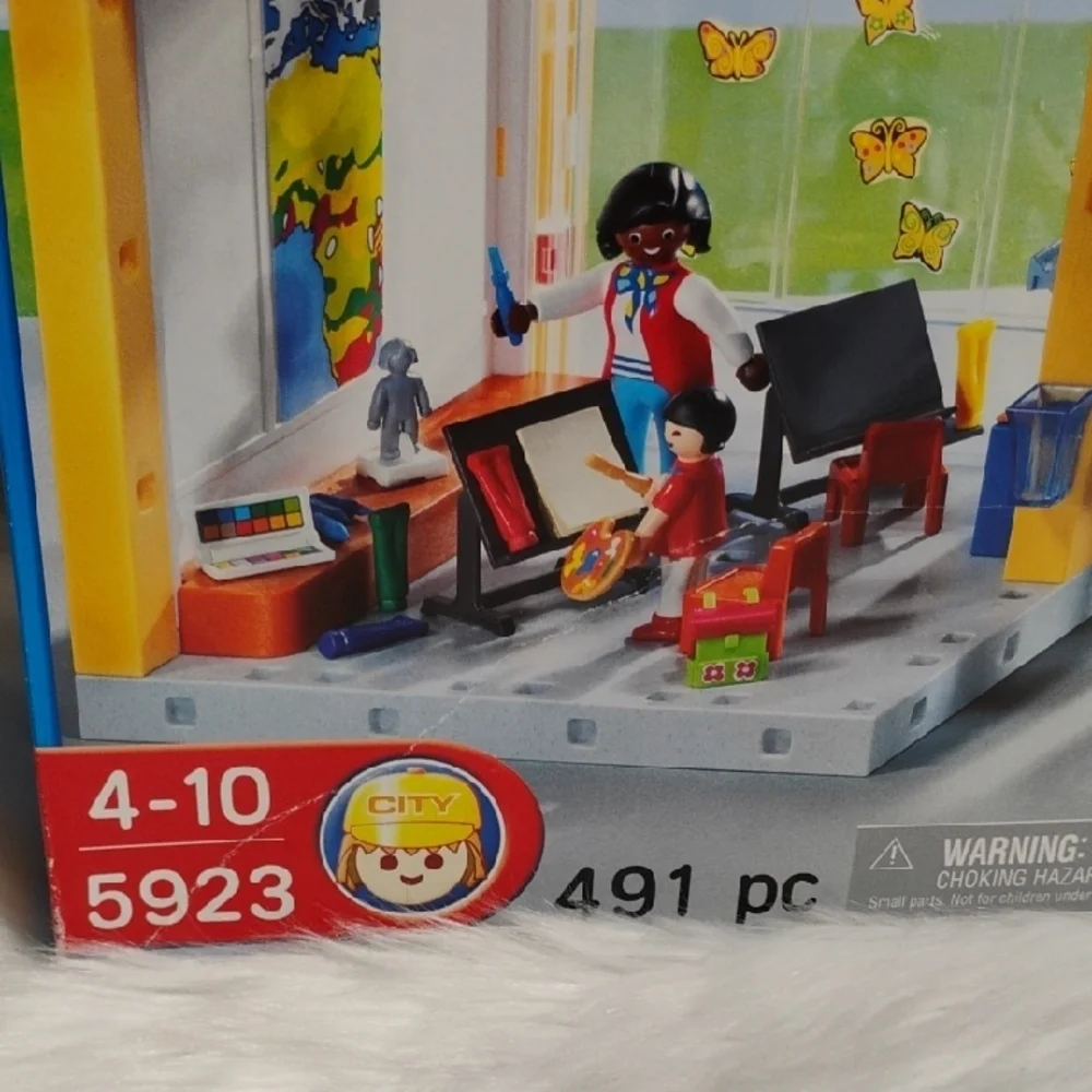 #203)Playmobil 5923 491pcs City School Building Blocks Set Vintage Creative Play